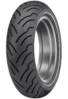 Picture of Dunlop American Elite Narrow White Wall MT90B16 Rear
