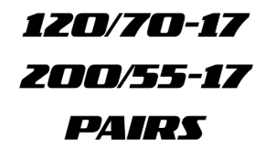 Picture for category 120/70-17 + 200/55-17